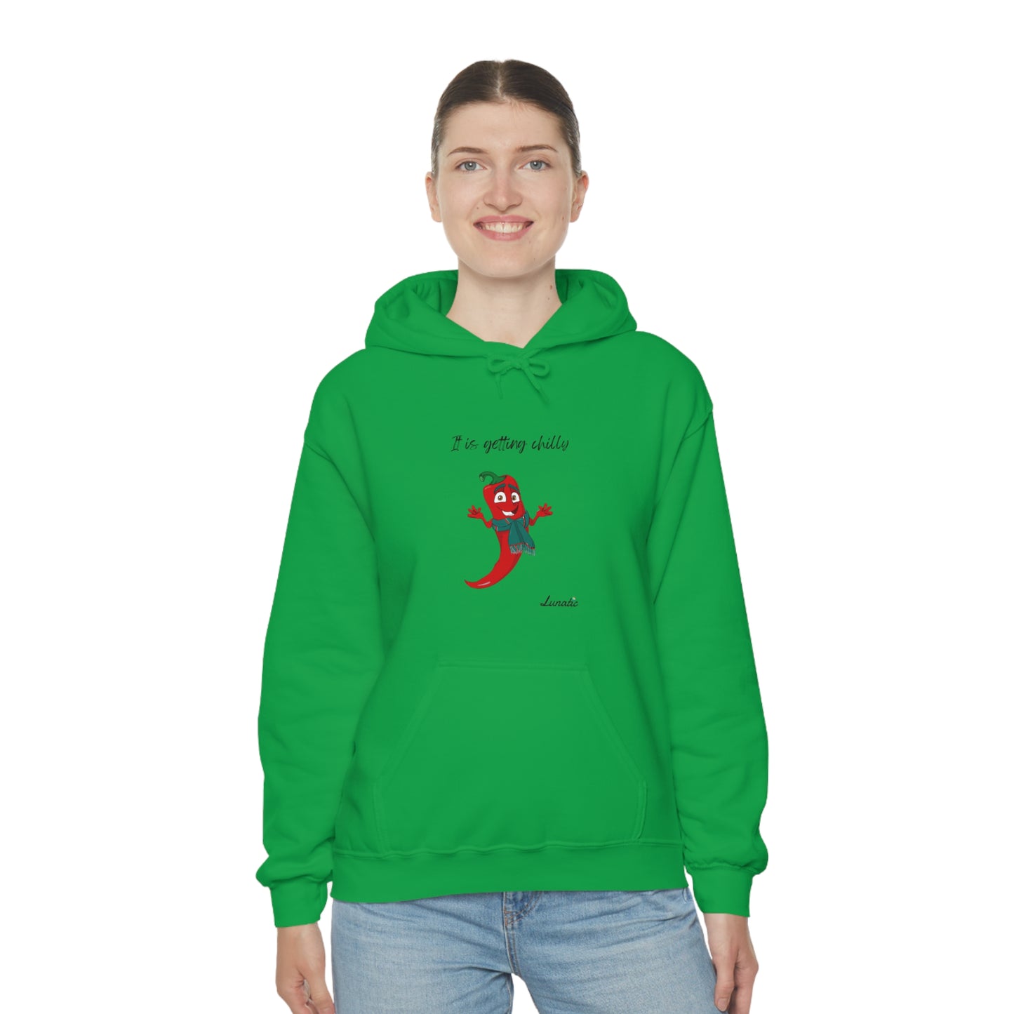 "It is getting chilly" Unisex Blend™ Hooded Sweatshirt