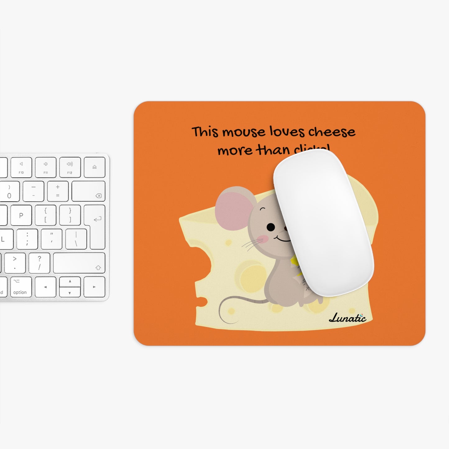 Cheese Mouse Pad orange