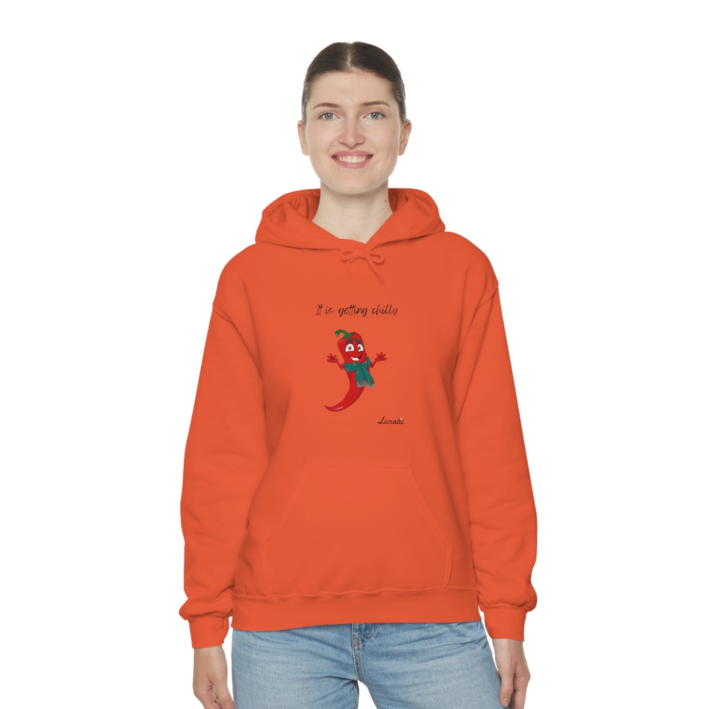 "It is getting chilly" Unisex Blend™ Hooded Sweatshirt