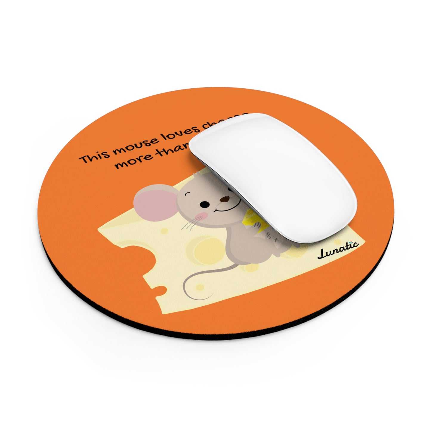 Cheese Mouse Pad orange