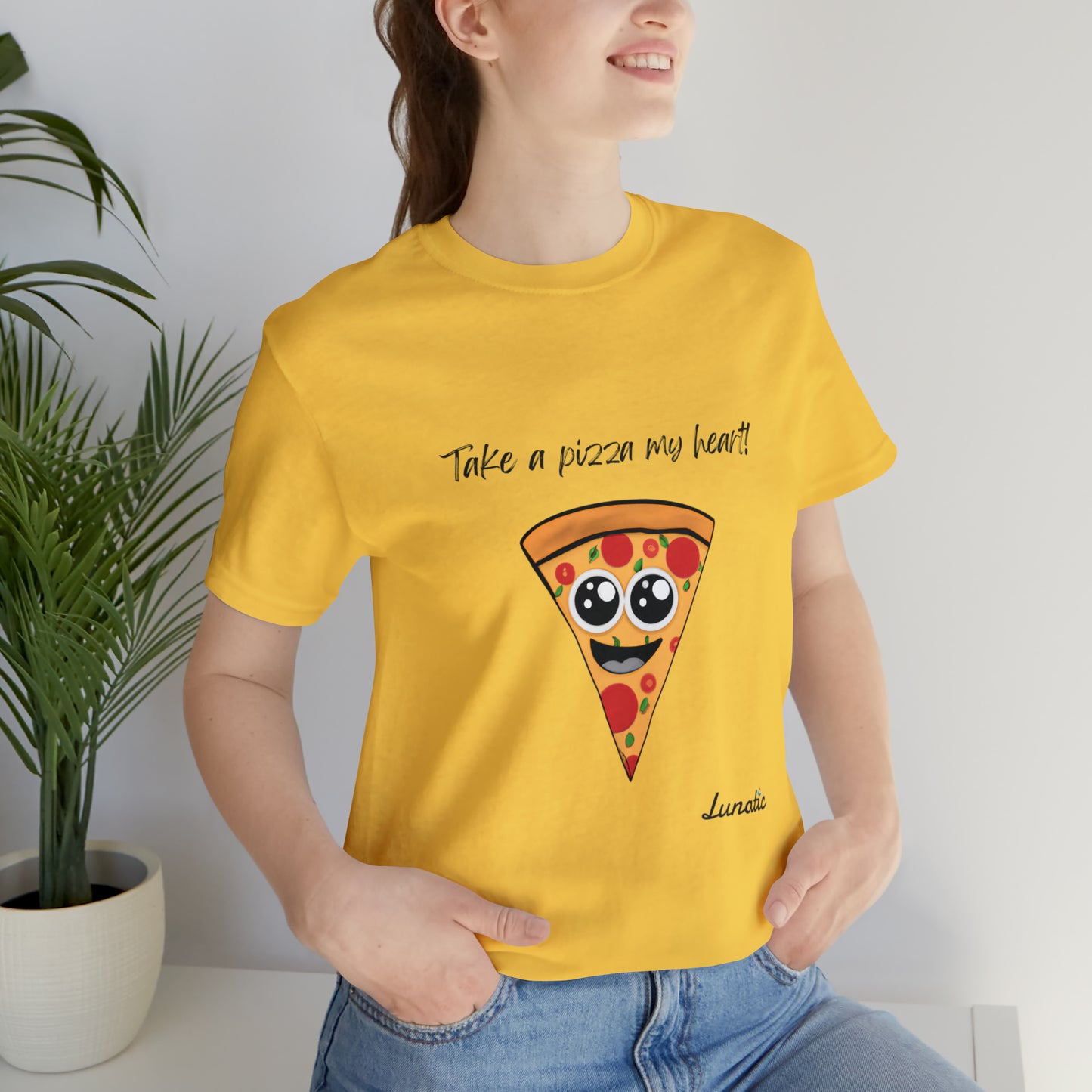 "Take a pizza my heart" Unisex T-Shirt