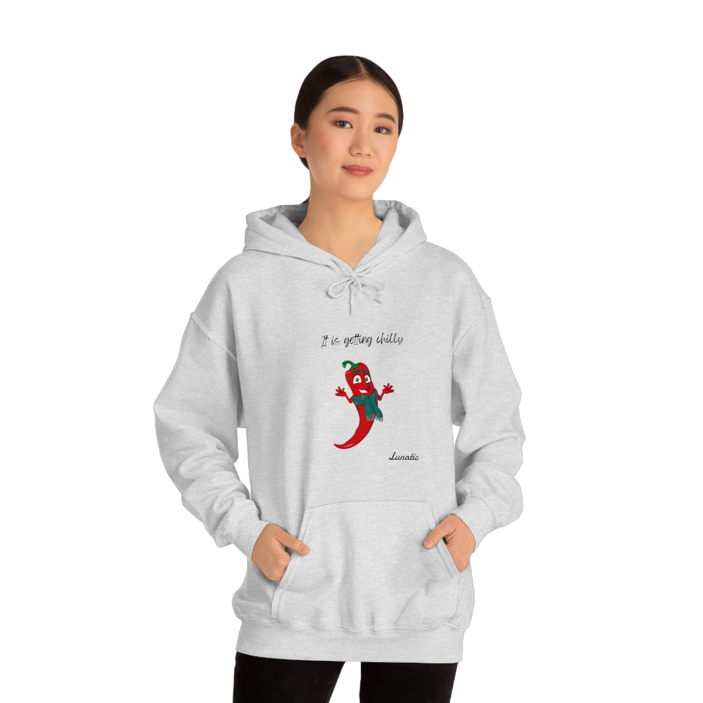 "It is getting chilly" Unisex Blend™ Hooded Sweatshirt