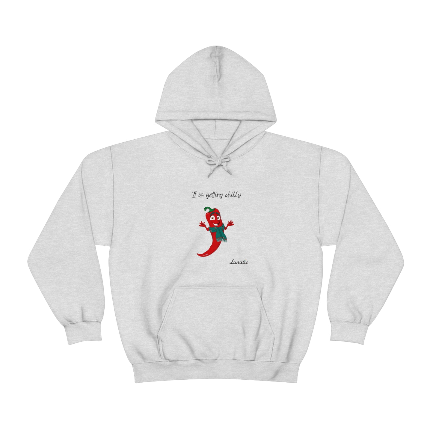 "It is getting chilly" Unisex Blend™ Hooded Sweatshirt