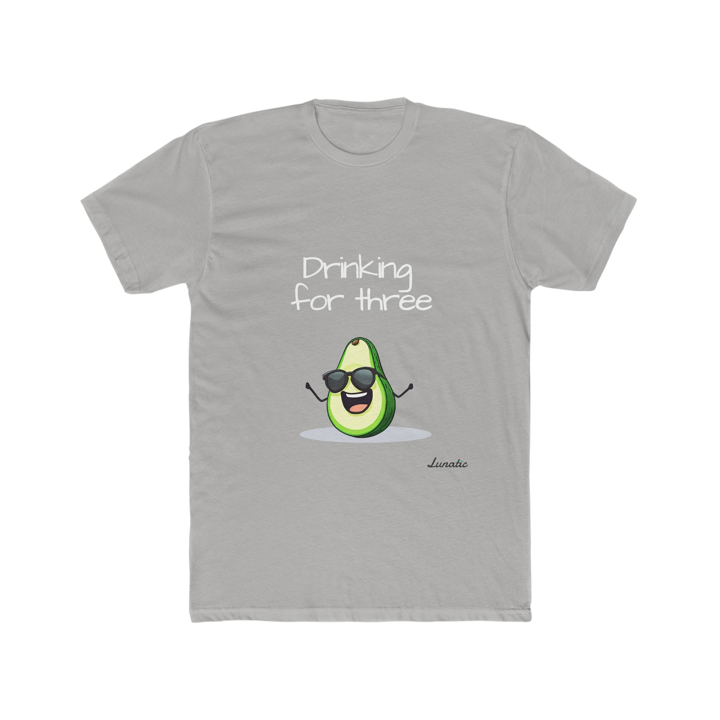 "Drinking for three" Men's Cotton Tee