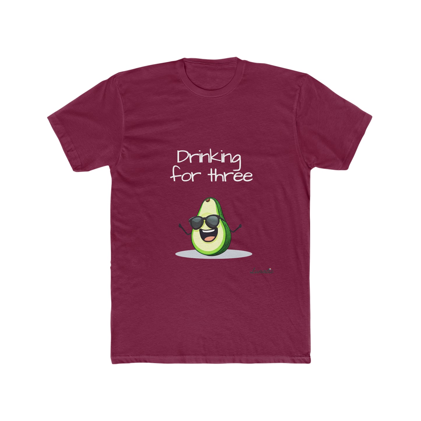 "Drinking for three" Men's Cotton Tee