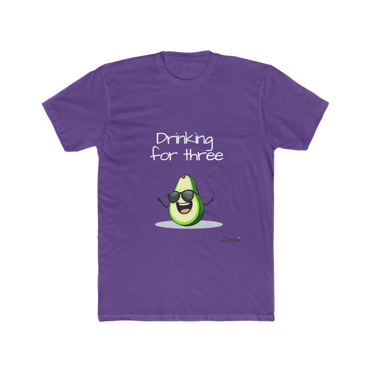 "Drinking for three" Men's Cotton Tee