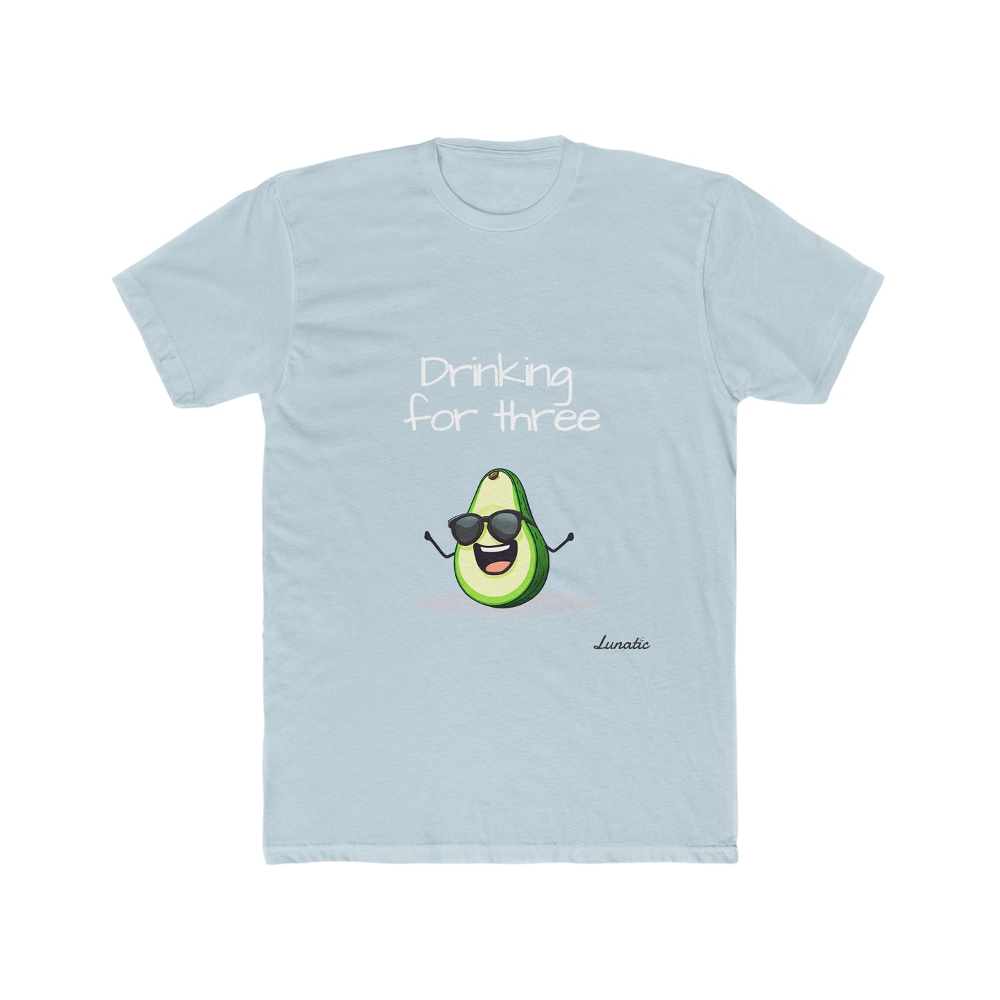 "Drinking for three" Men's Cotton Tee