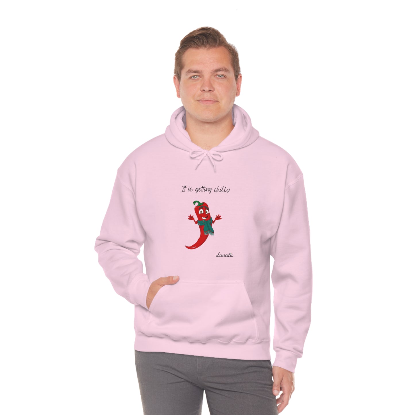 "It is getting chilly" Unisex Blend™ Hooded Sweatshirt