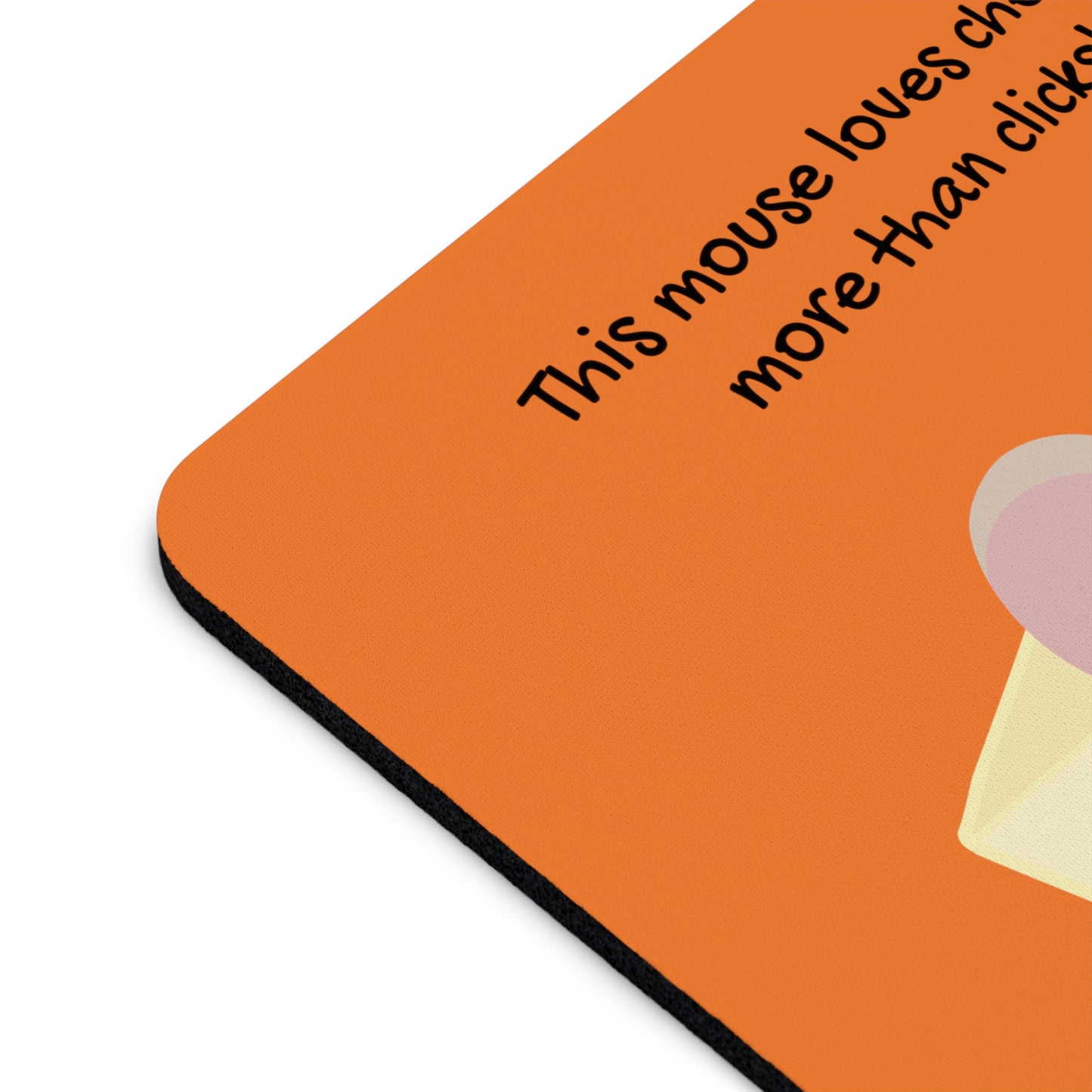 Cheese Mouse Pad orange