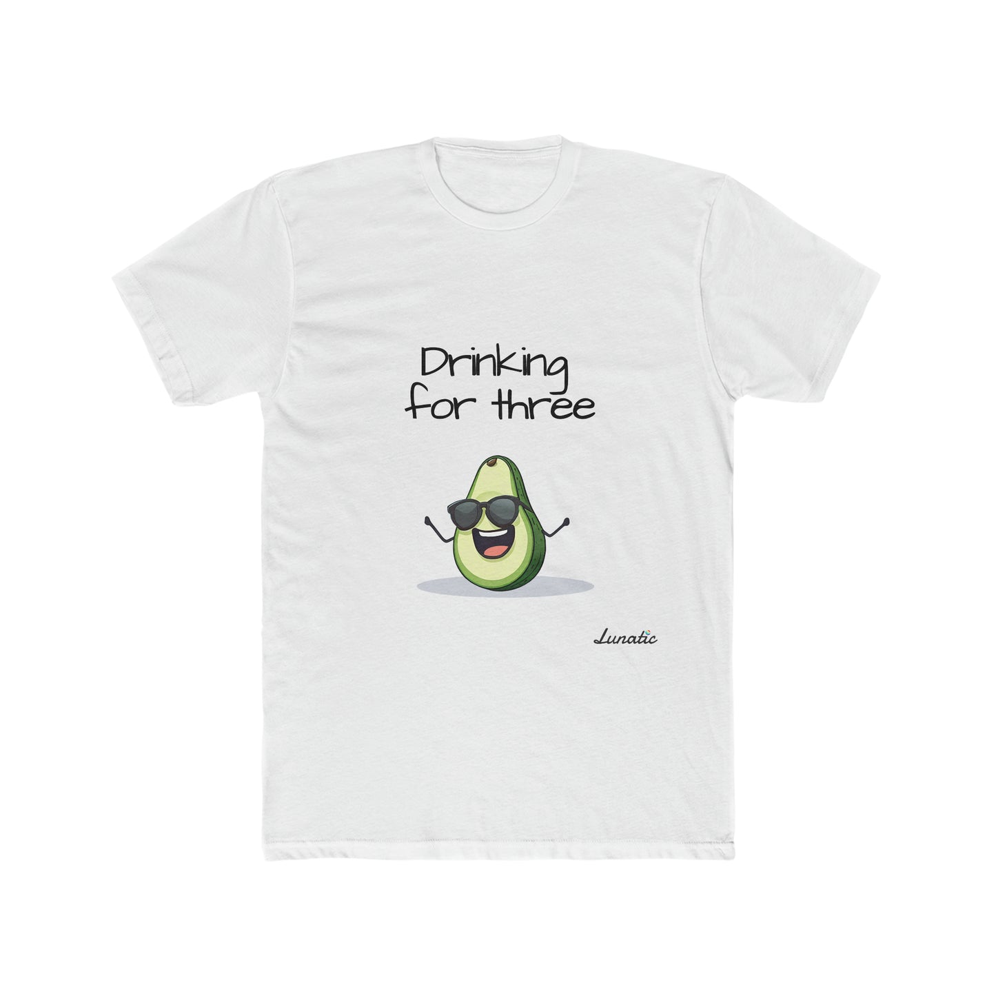 "Drinking for three" Men's Cotton Tee