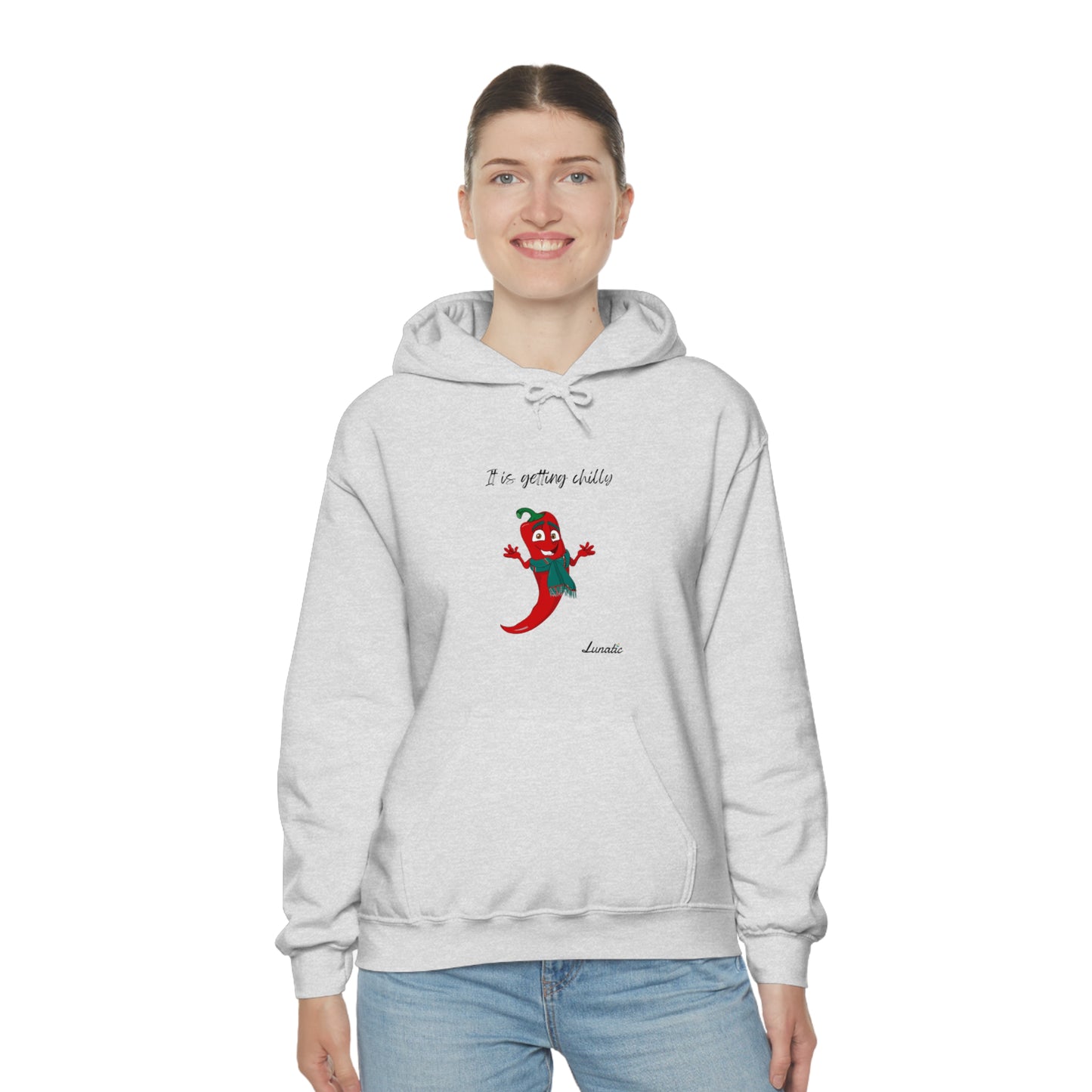 "It is getting chilly" Unisex Blend™ Hooded Sweatshirt