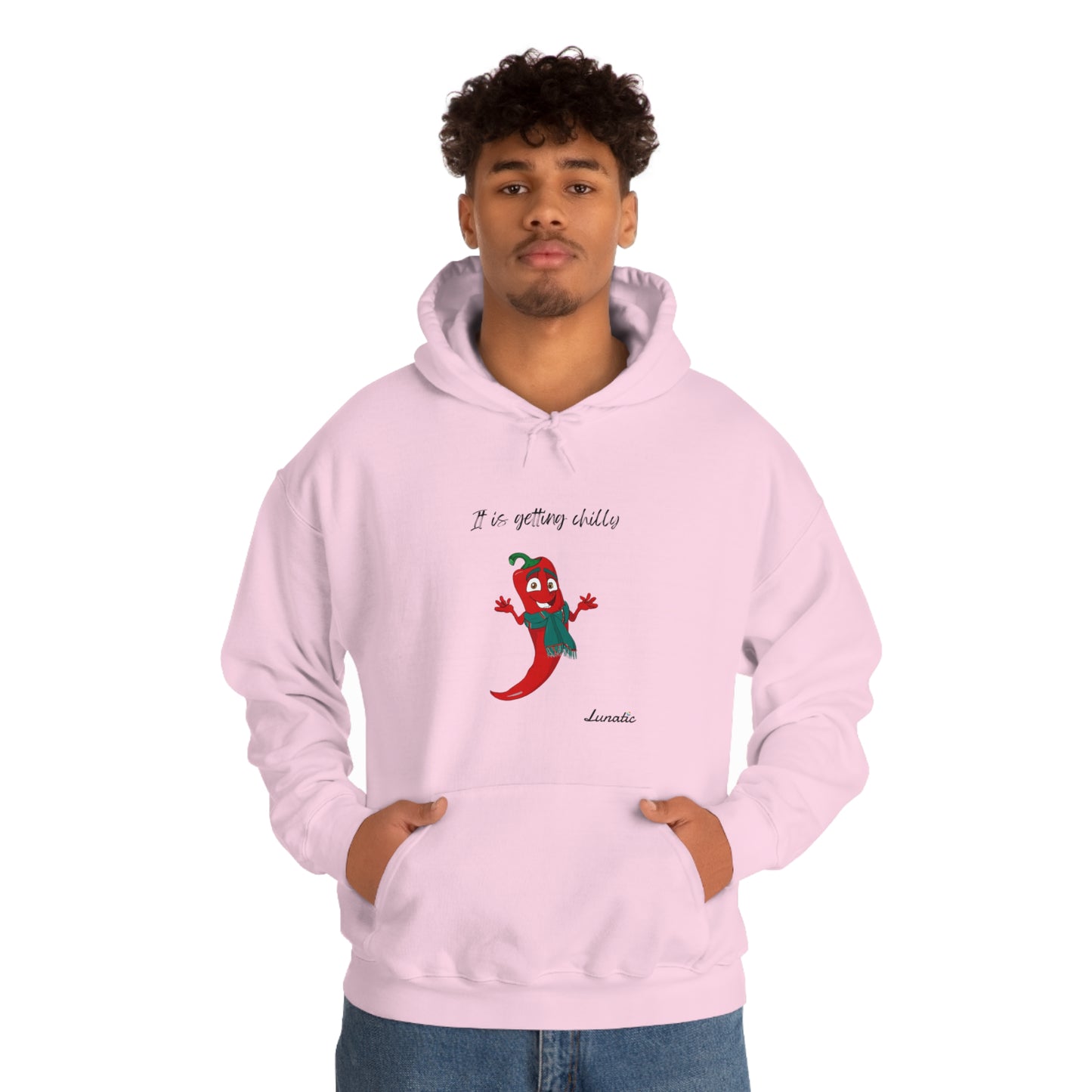 "It is getting chilly" Unisex Blend™ Hooded Sweatshirt