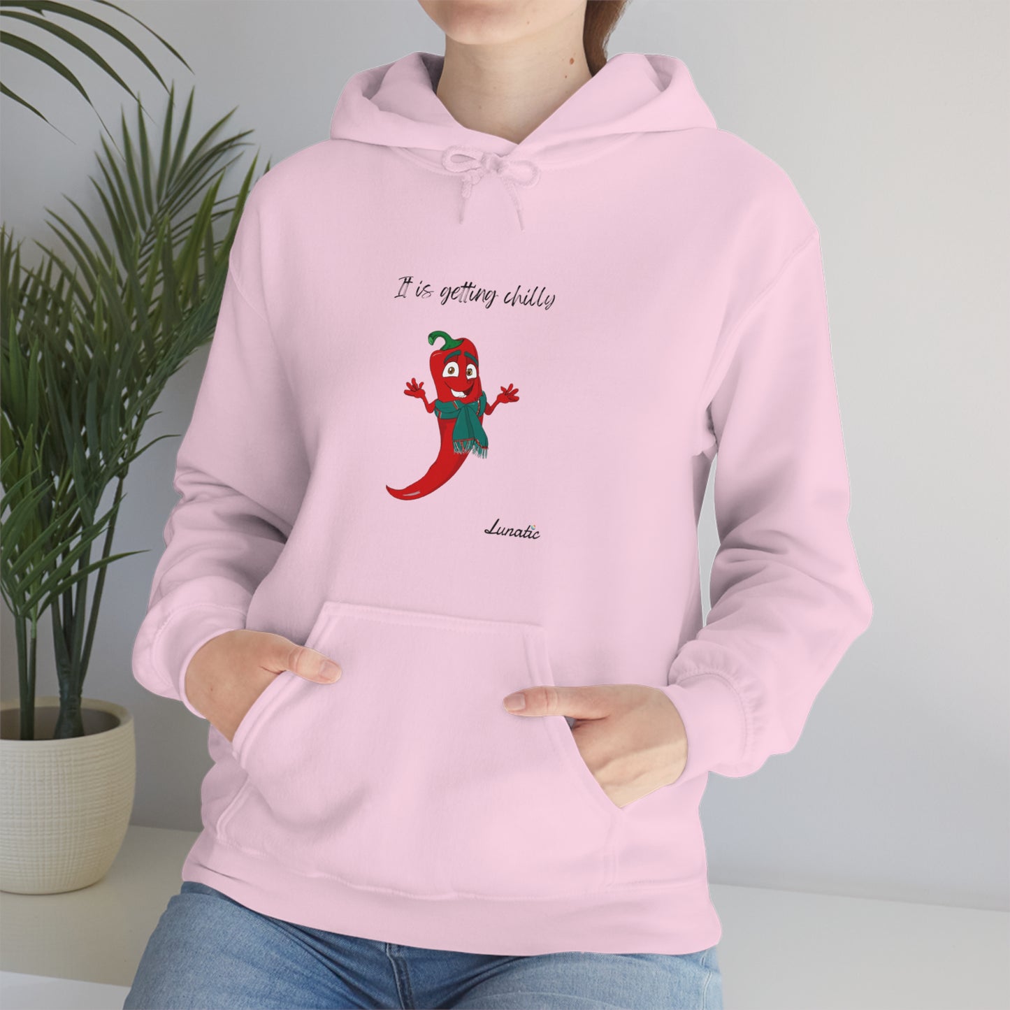 "It is getting chilly" Unisex Blend™ Hooded Sweatshirt