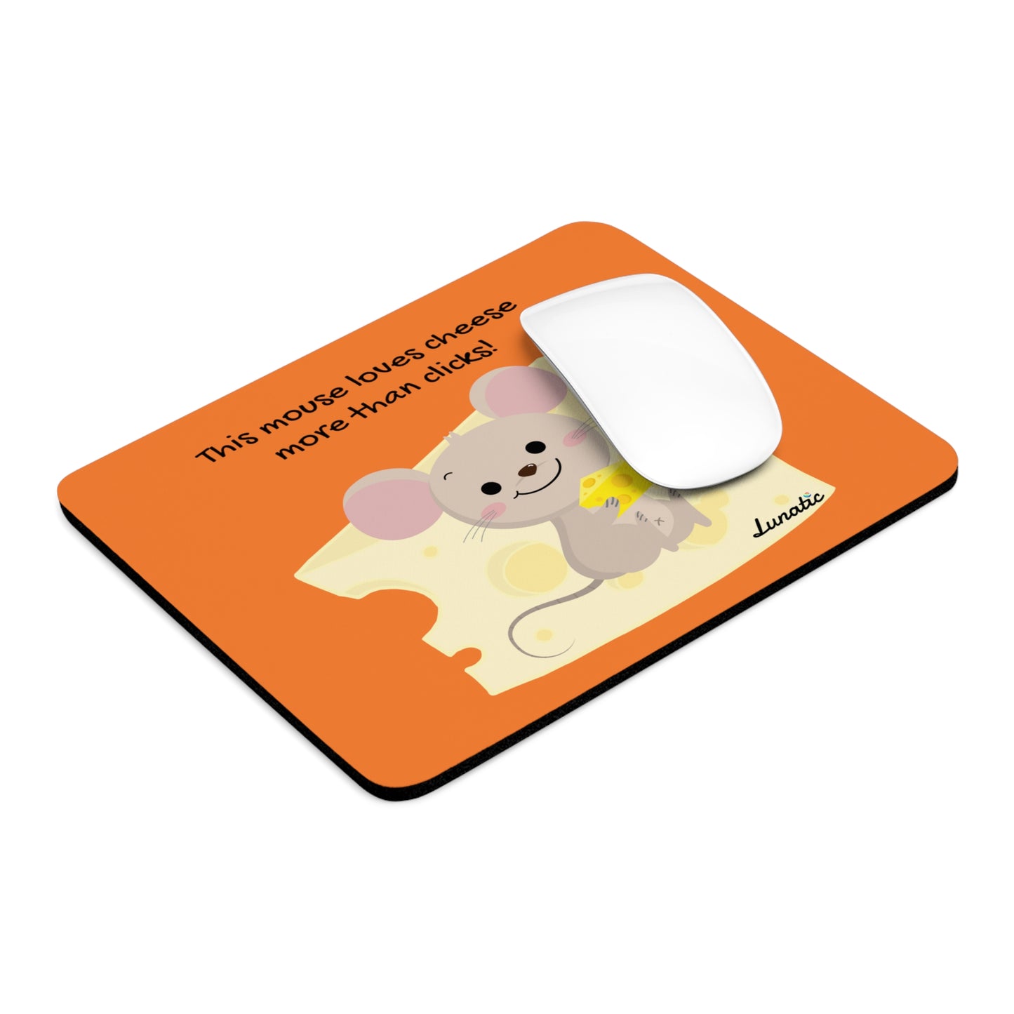 Cheese Mouse Pad orange