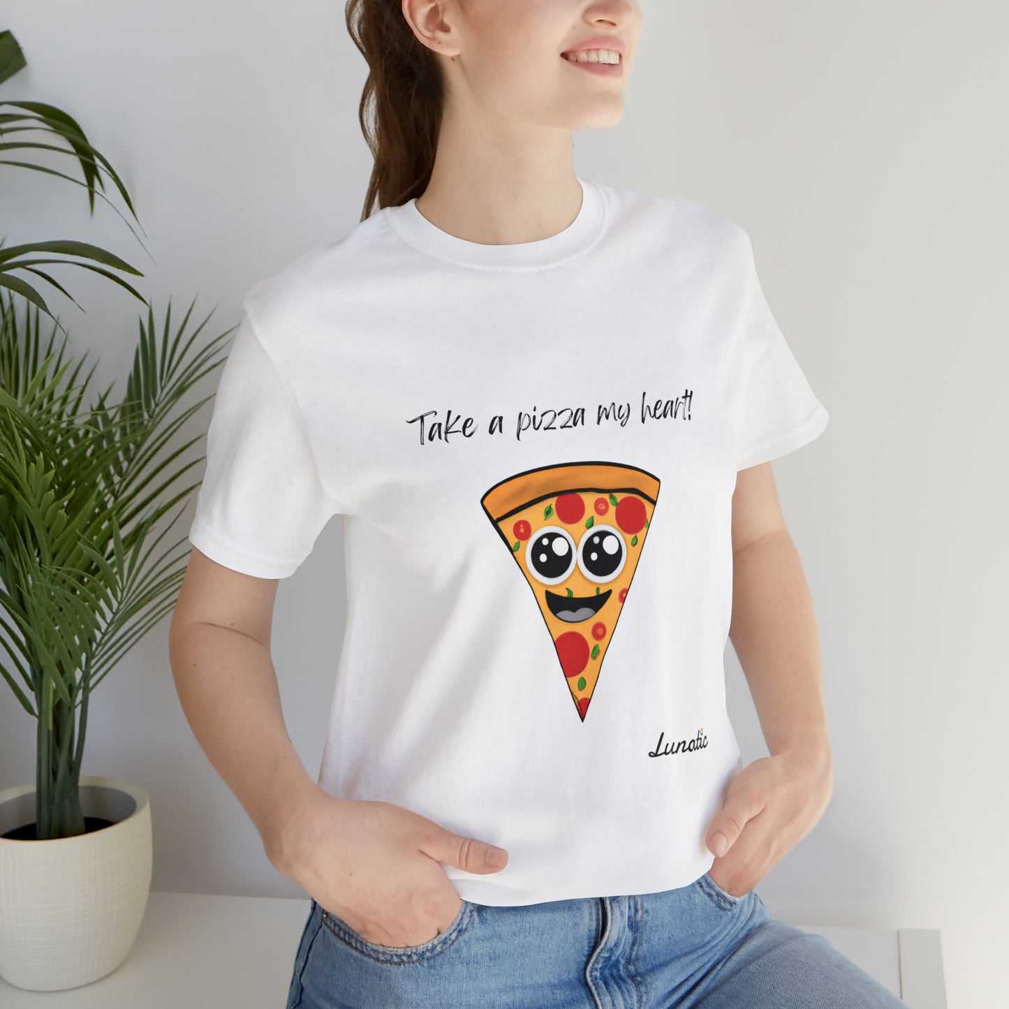 "Take a pizza my heart" Unisex T-Shirt