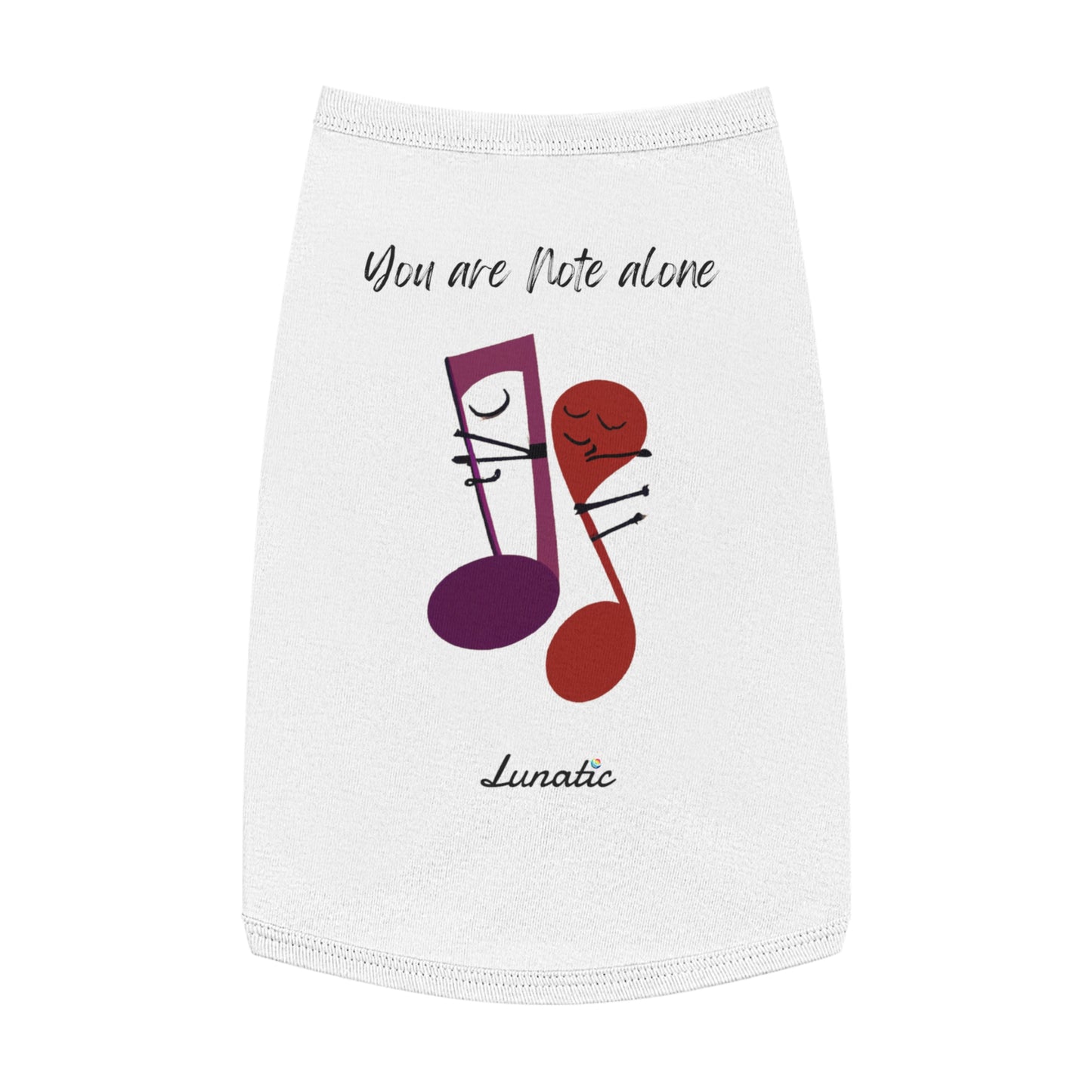 "You are Note alone" Pet Tank Top