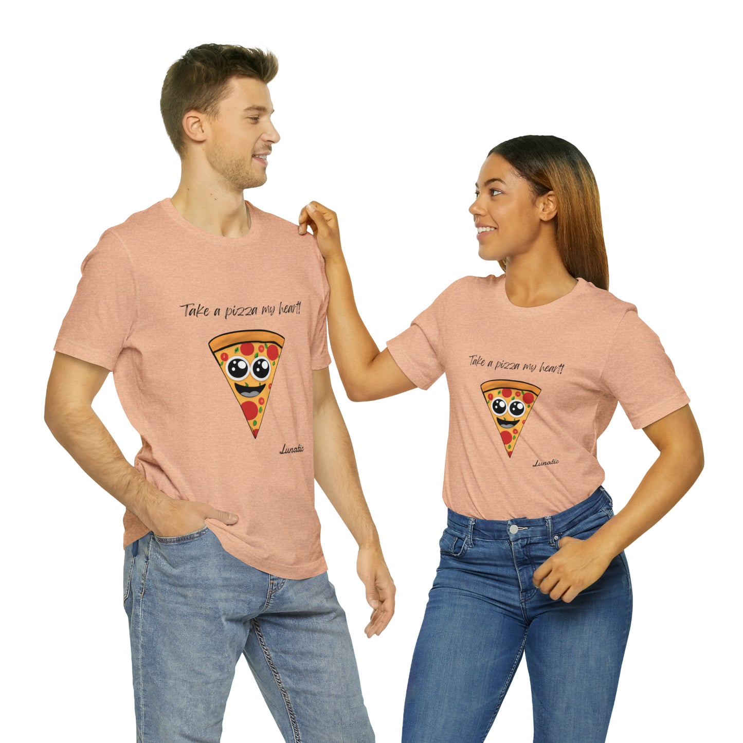 "Take a pizza my heart" Unisex T-Shirt