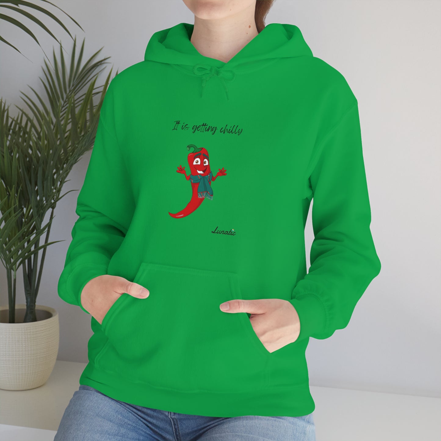 "It is getting chilly" Unisex Blend™ Hooded Sweatshirt