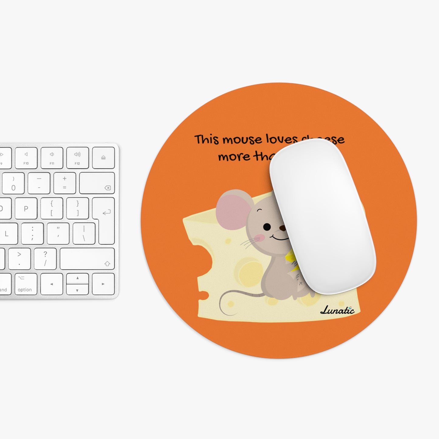 Cheese Mouse Pad orange