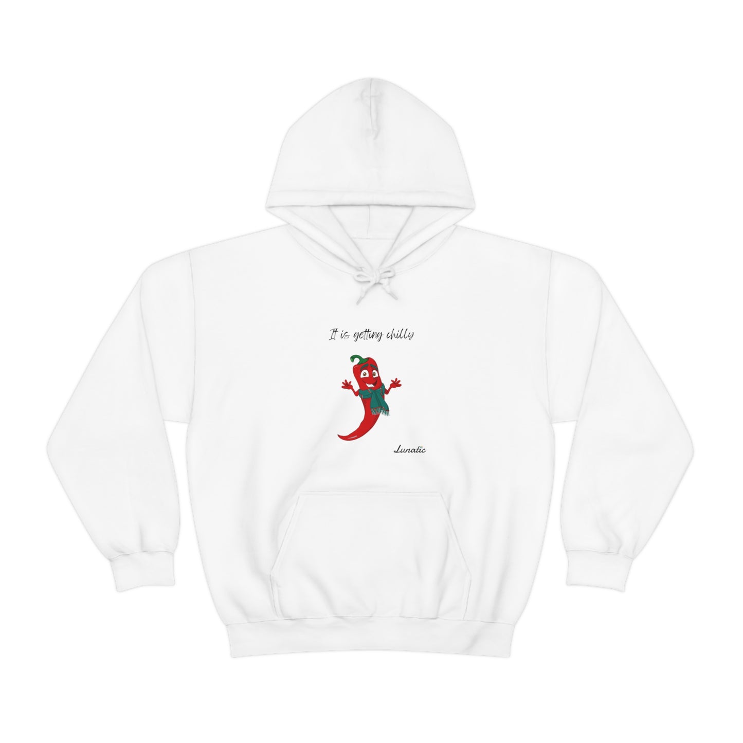 "It is getting chilly" Unisex Blend™ Hooded Sweatshirt