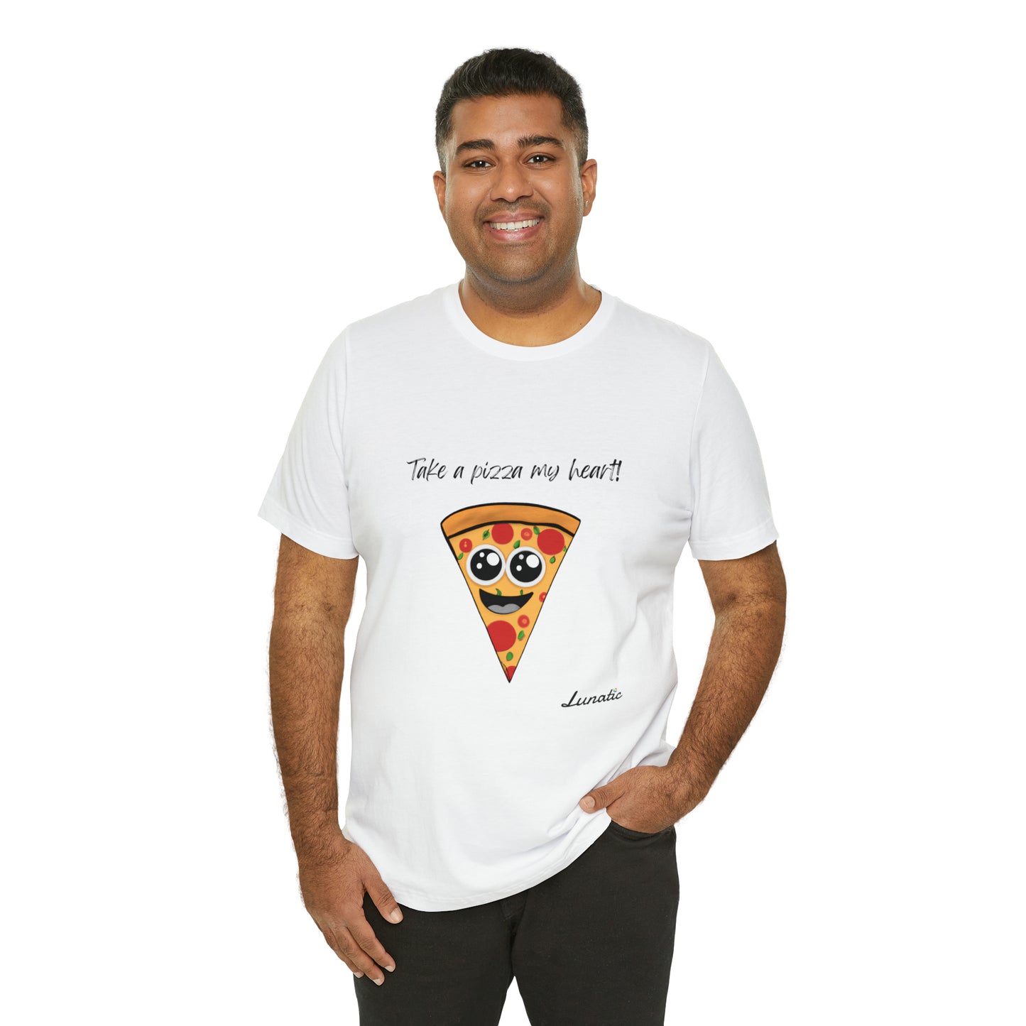 "Take a pizza my heart" Unisex T-Shirt