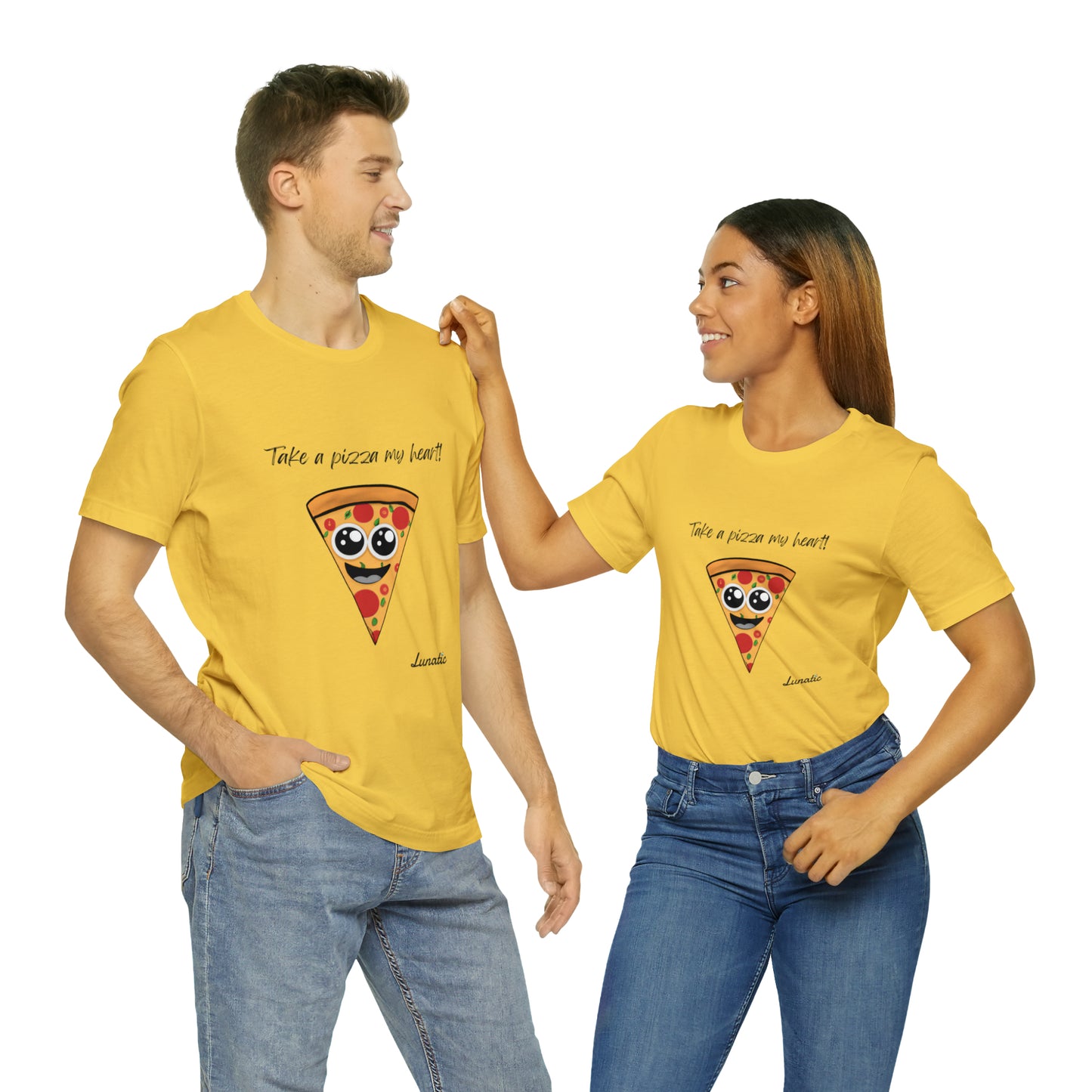 "Take a pizza my heart" Unisex T-Shirt