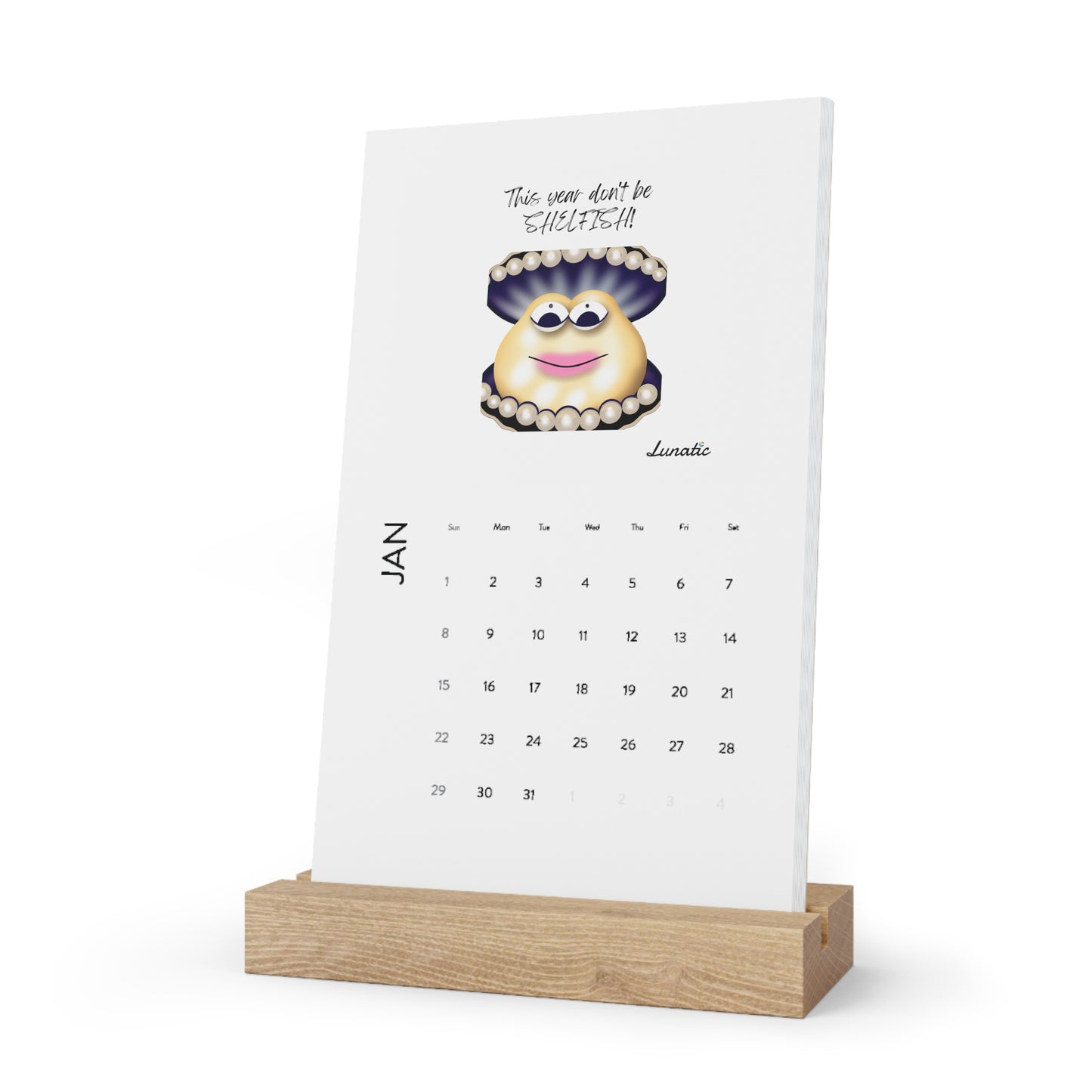 Lunatic Vertical Desk Calendar 2023