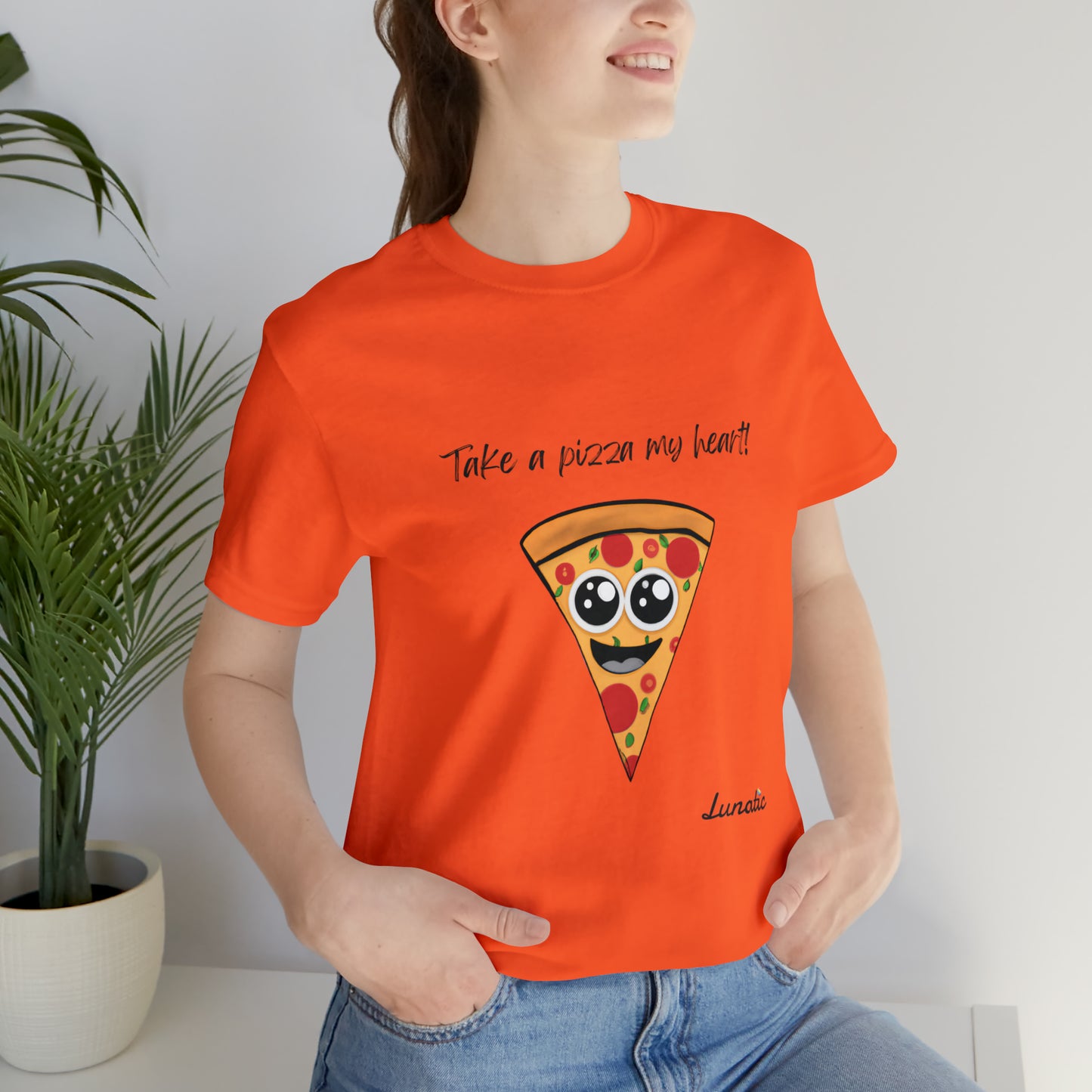 "Take a pizza my heart" Unisex T-Shirt