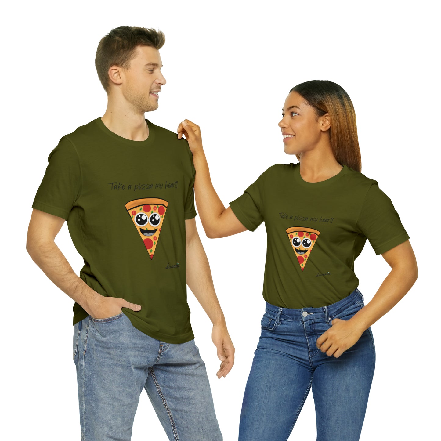 "Take a pizza my heart" Unisex T-Shirt