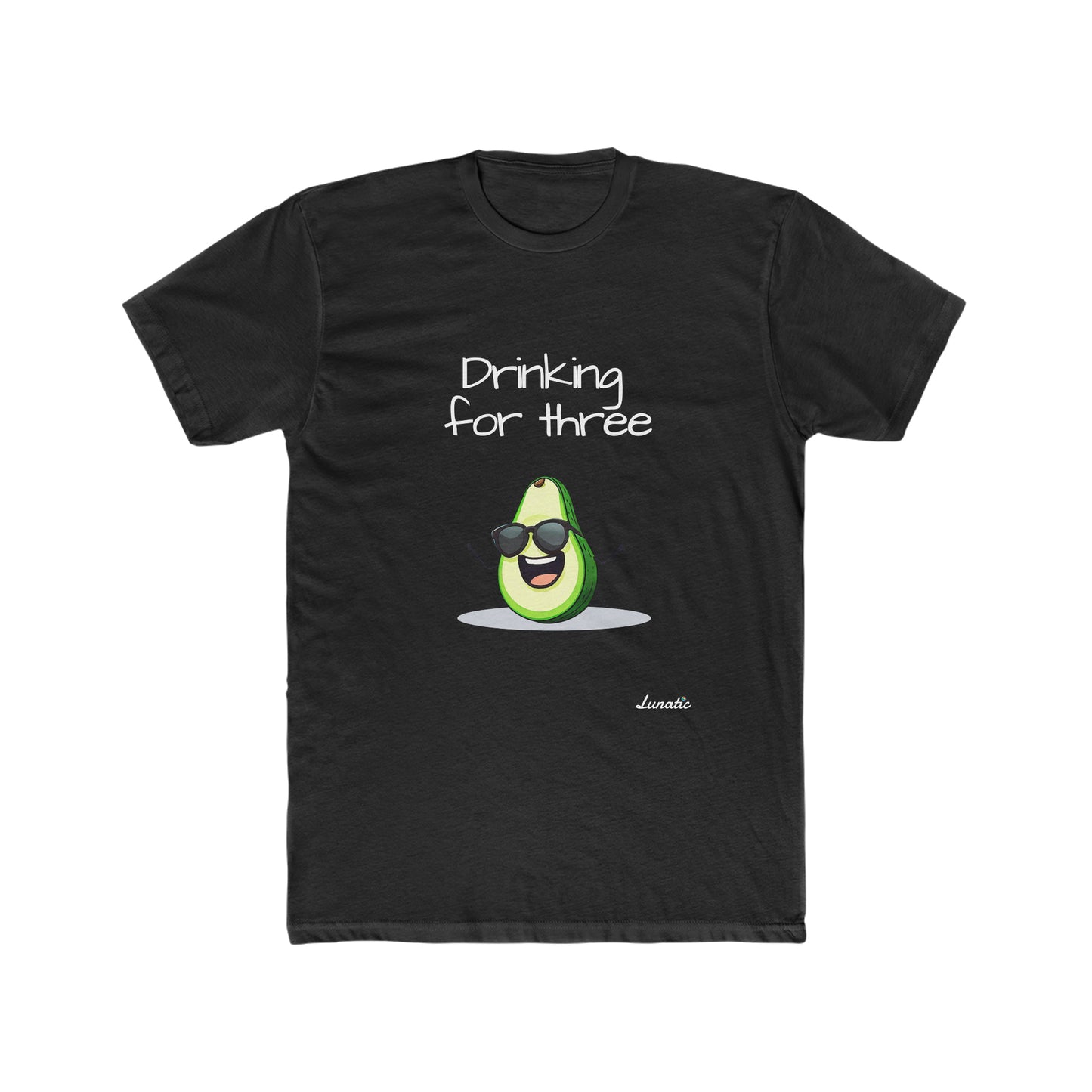 "Drinking for three" Men's Cotton Tee