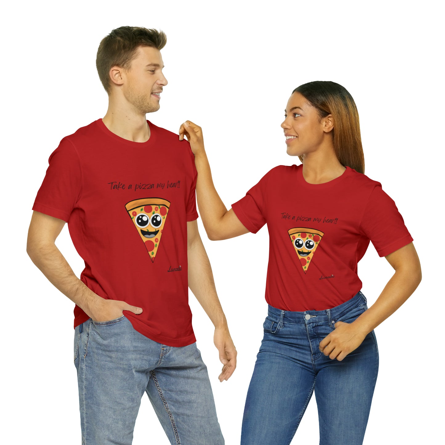 "Take a pizza my heart" Unisex T-Shirt