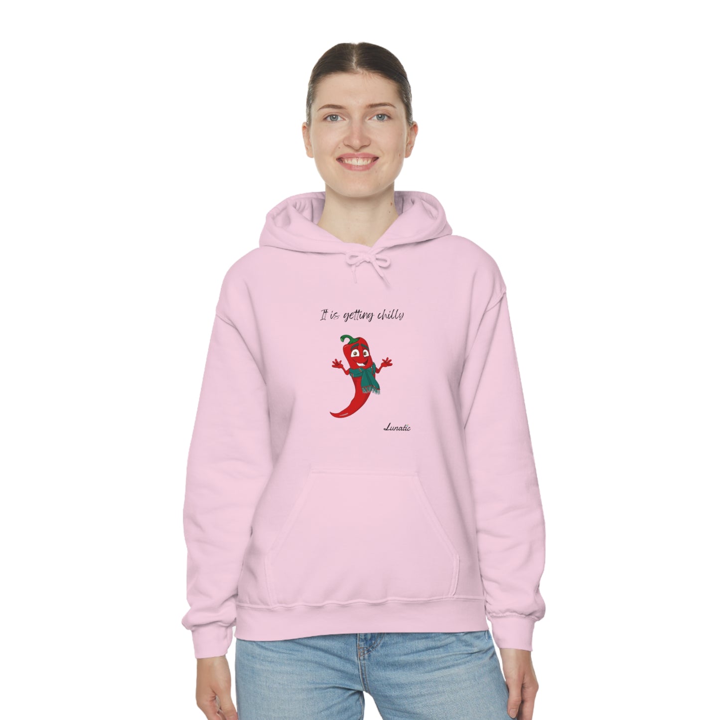 "It is getting chilly" Unisex Blend™ Hooded Sweatshirt