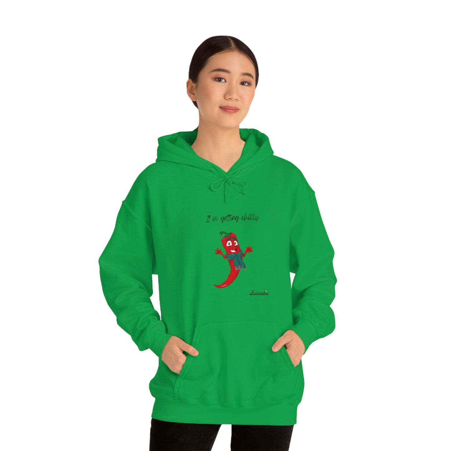 "It is getting chilly" Unisex Blend™ Hooded Sweatshirt