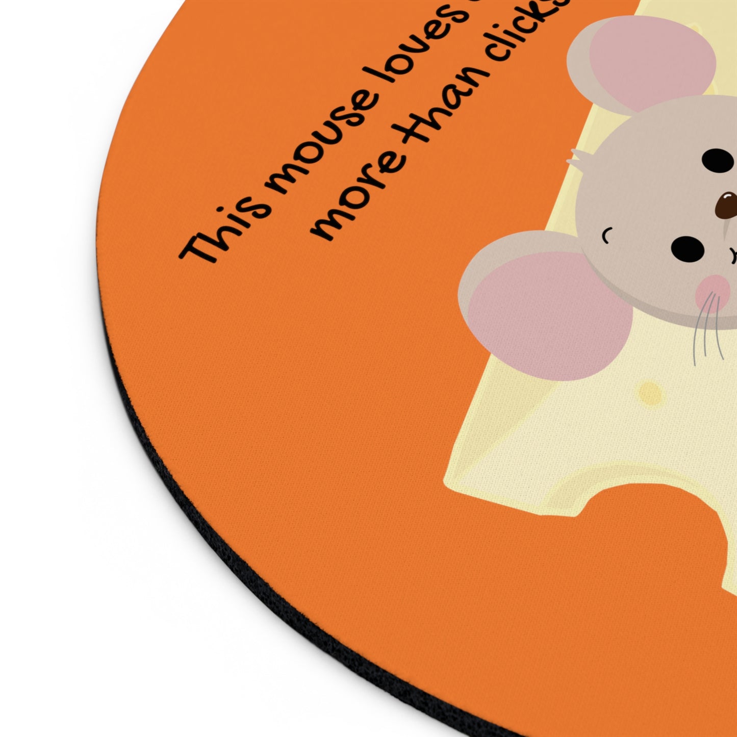 Cheese Mouse Pad orange