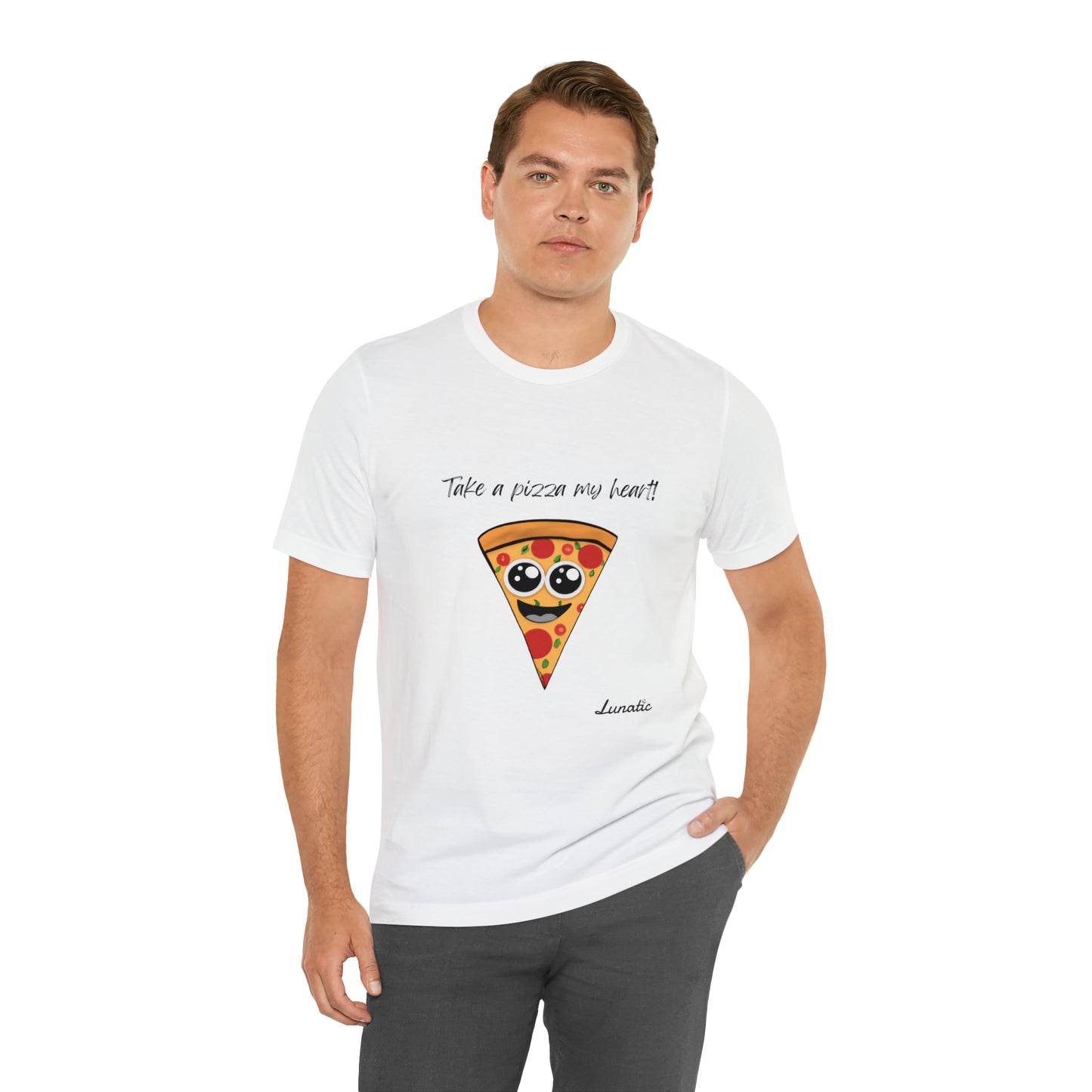 "Take a pizza my heart" Unisex T-Shirt