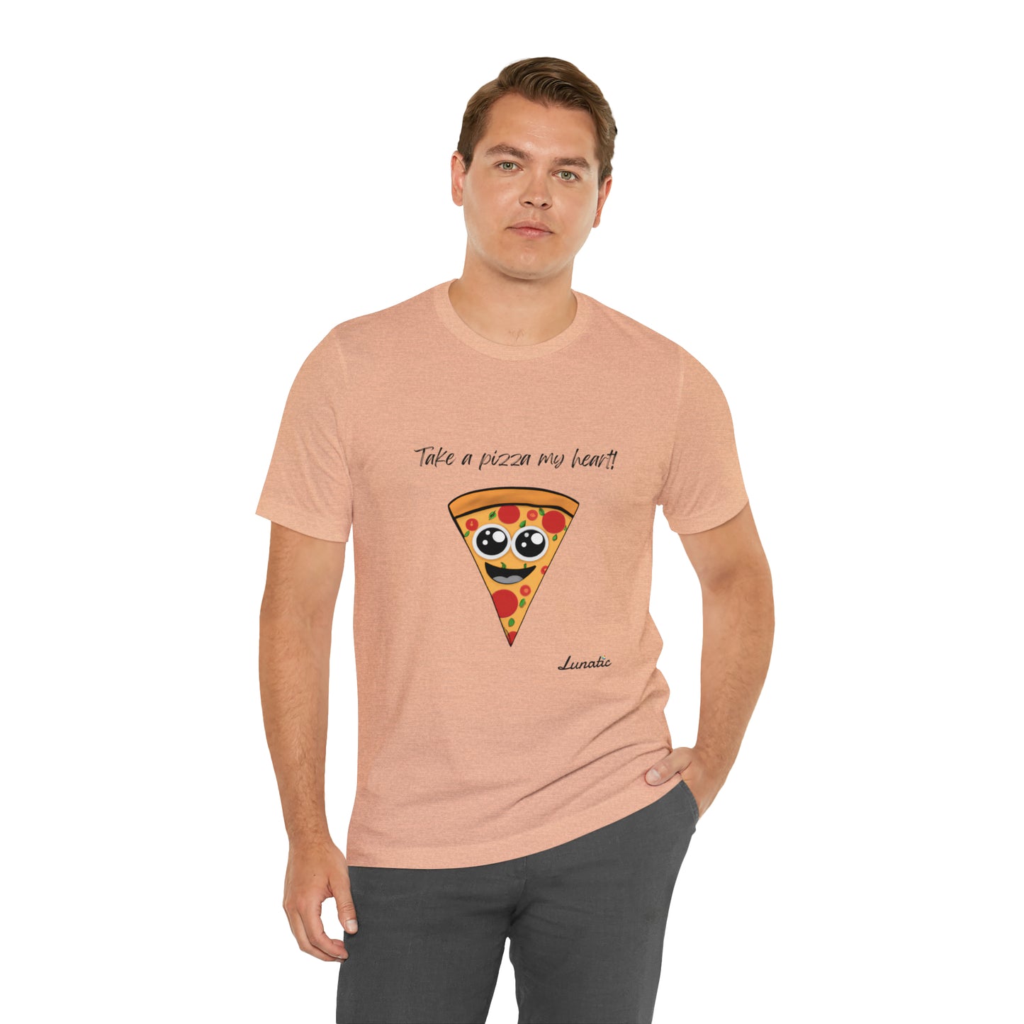 "Take a pizza my heart" Unisex T-Shirt