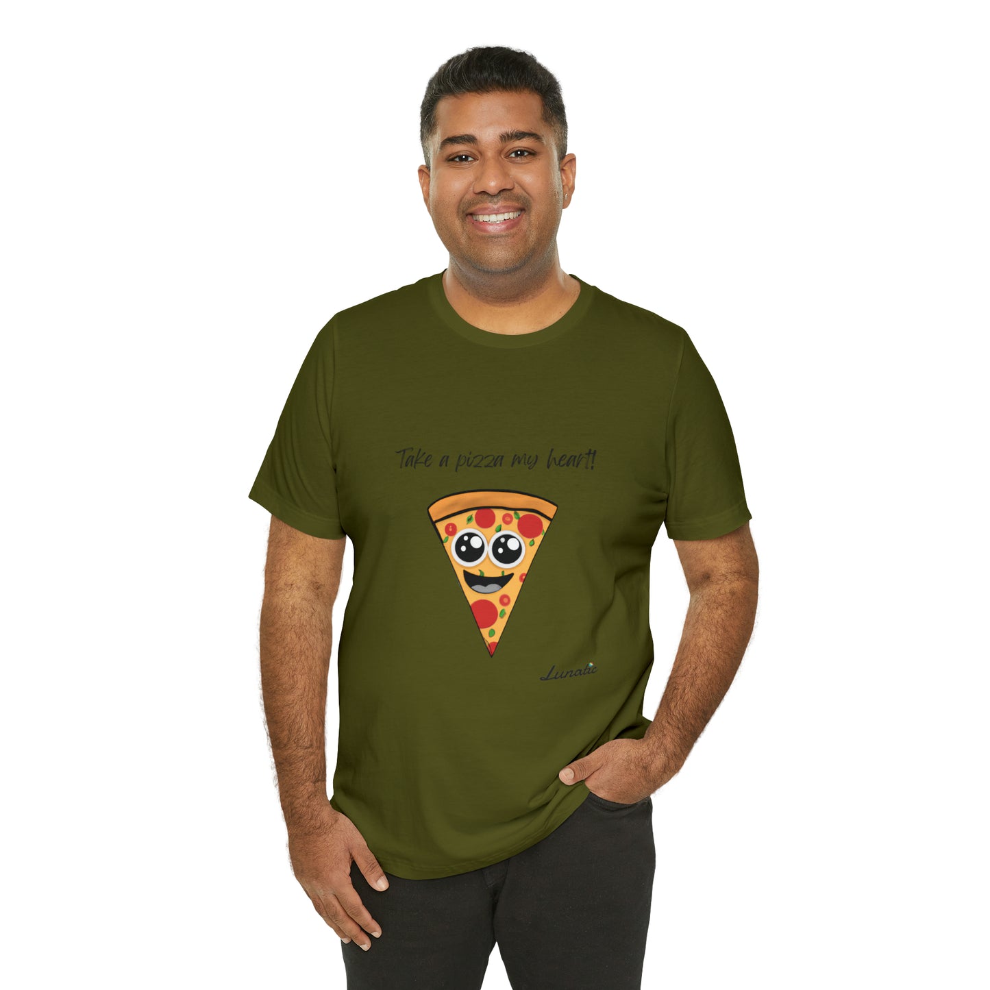 "Take a pizza my heart" Unisex T-Shirt