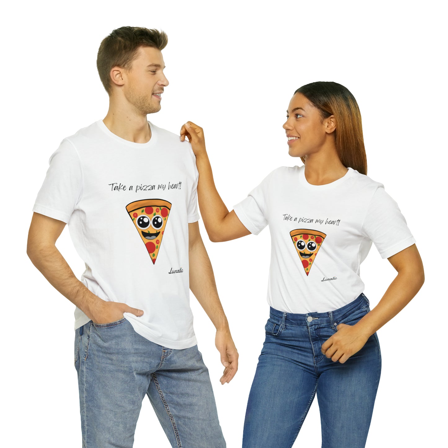 "Take a pizza my heart" Unisex T-Shirt