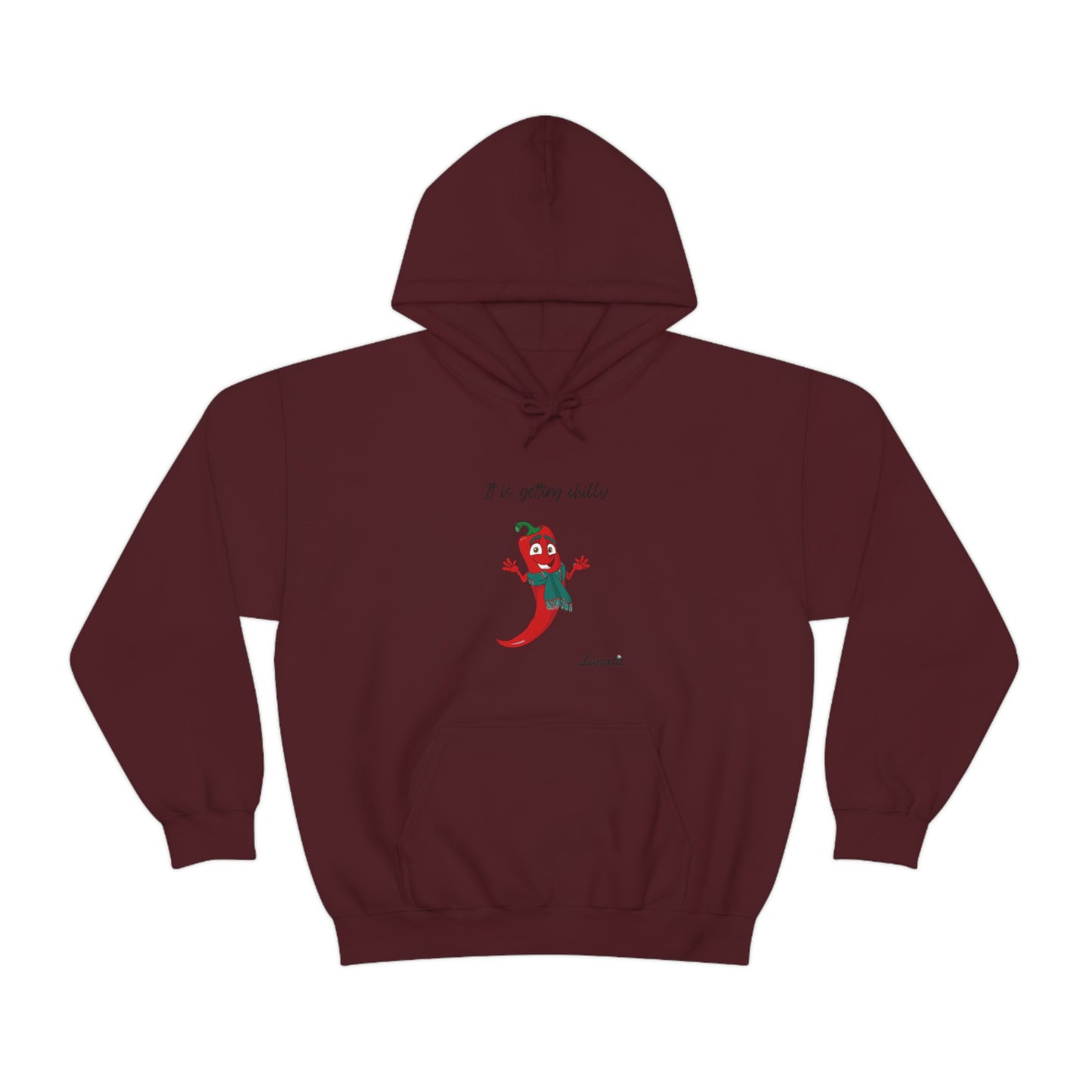 "It is getting chilly" Unisex Blend™ Hooded Sweatshirt