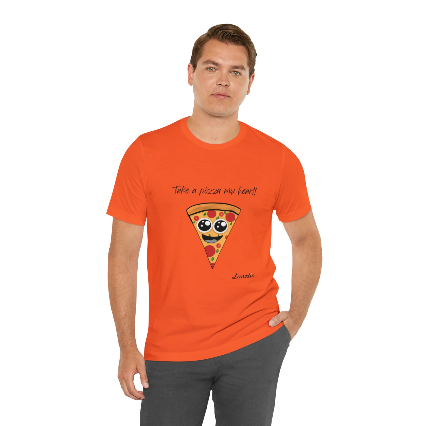 "Take a pizza my heart" Unisex T-Shirt