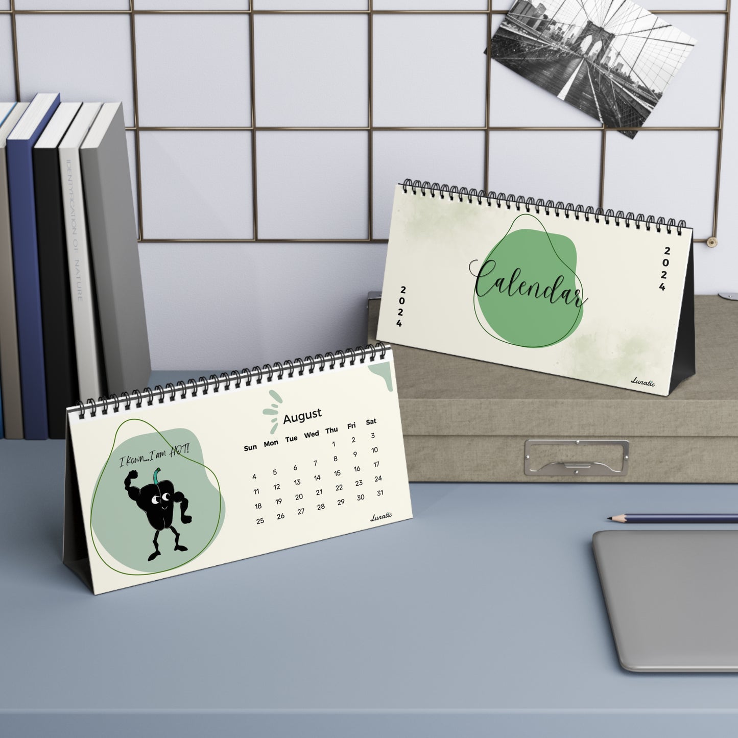 Lunatic Desk Calendar 2024